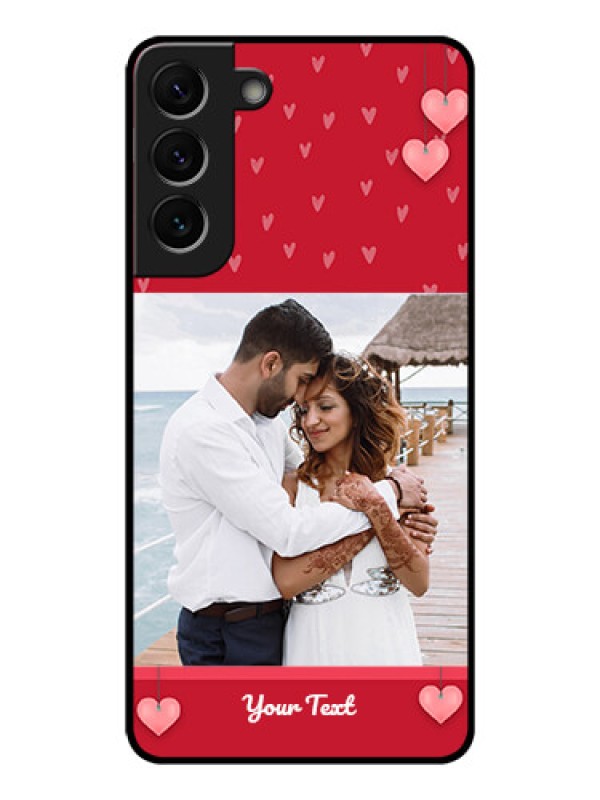 Custom Galaxy S22 Plus 5G Custom Glass Phone Case - Valentines Day Design
