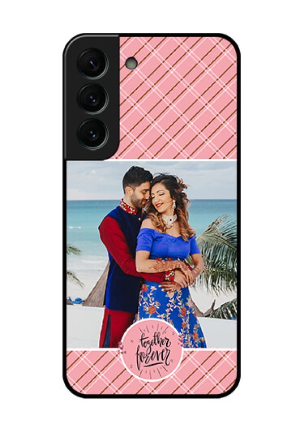 Galaxy S22 Plus 5G Personalized Glass Phone Case - Together Forever Design