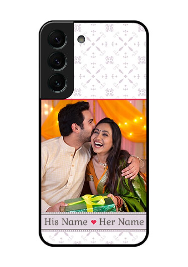 Galaxy S22 Plus 5G Custom Glass Mobile Case - with Photo and Ethnic Design