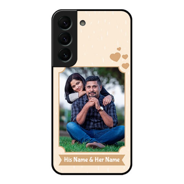 Galaxy S22 Plus 5G Custom Glass Phone Case - with confetti love design