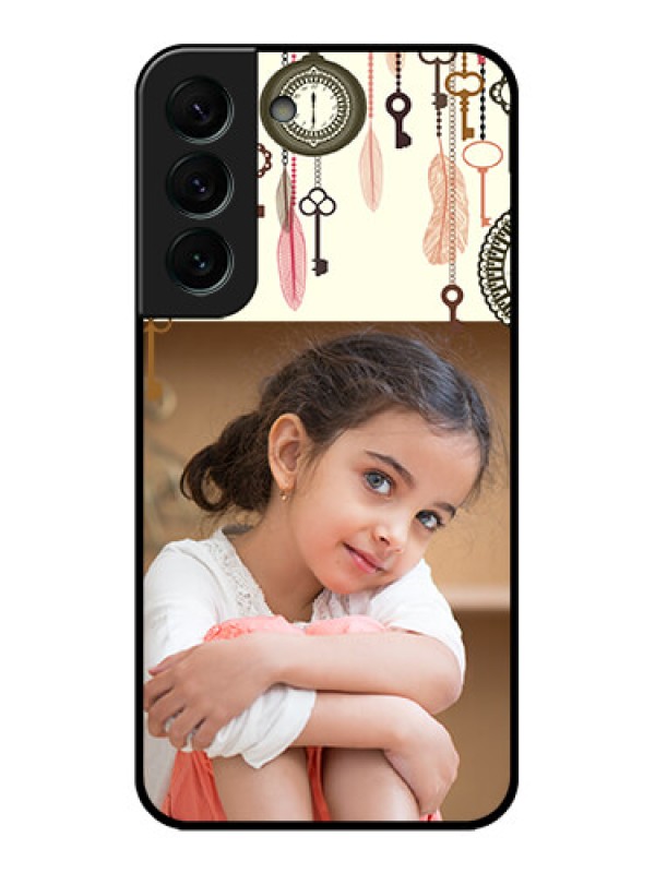 Custom Galaxy S22 Plus 5G Custom Glass Mobile Case - Boho Style Design