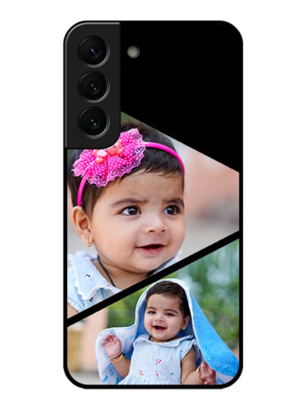 Custom Galaxy S22 Plus 5G Custom Glass Phone Case - Semi Cut Design