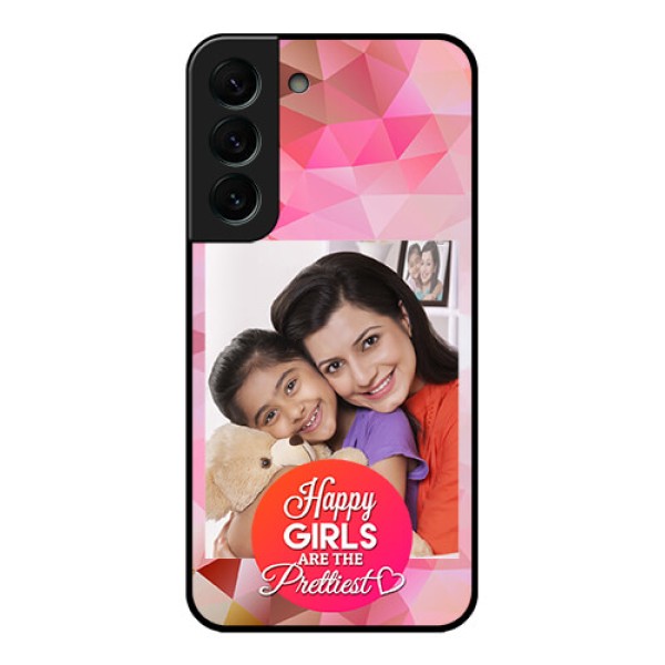 Galaxy S22 Plus 5G Photo Printing on Glass Case - Abstract Triangle Design Galaxy S22 Plus 5G Photo Printing on Glass Case - Abstract Triangle Design