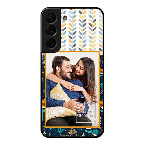 Galaxy S22 Plus 5G Custom Glass Mobile Case - Pattern Design