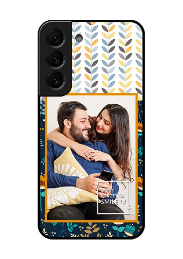 Galaxy S22 Plus 5G Custom Glass Mobile Case - Pattern Design