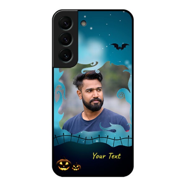 Galaxy S22 Plus 5G Custom Glass Phone Case - Halloween frame design