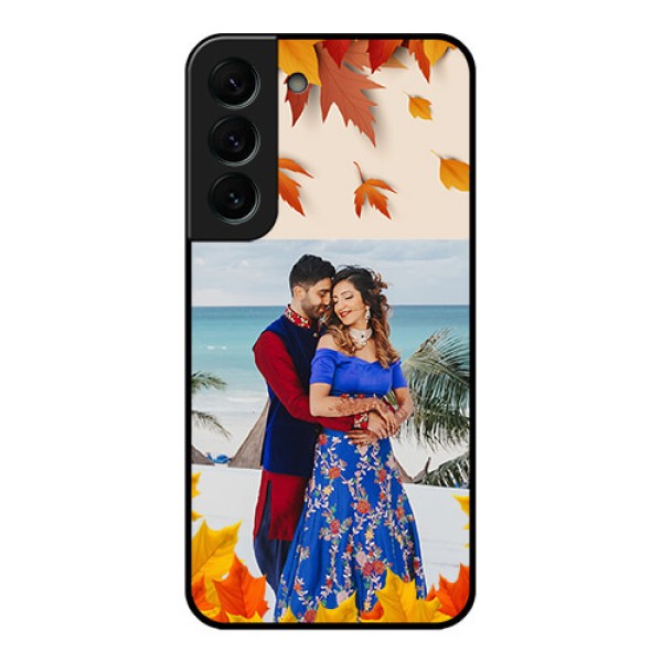 Galaxy S22 Plus 5G Photo Printing on Glass Case - Autumn Maple Leaves Design Galaxy S22 Plus 5G Photo Printing on Glass Case - Autumn Maple Leaves Design