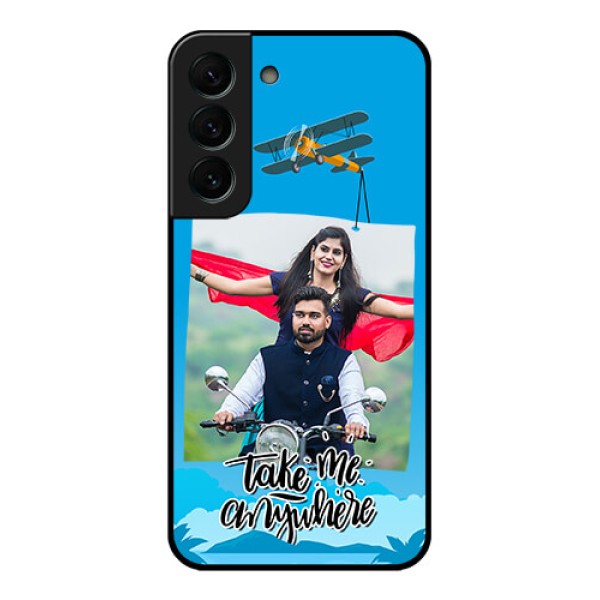 Galaxy S22 Plus 5G Custom Glass Mobile Case - Traveller Design