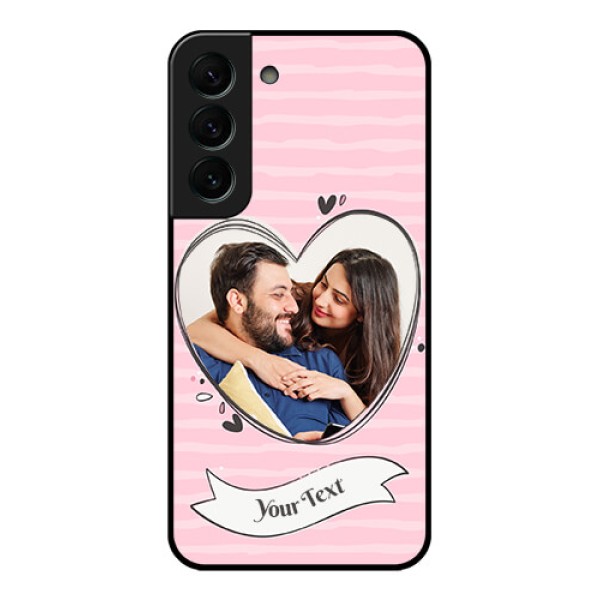 Galaxy S22 Plus 5G Custom Glass Phone Case - Vintage Heart Design