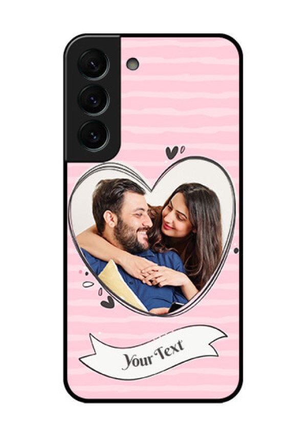 Galaxy S22 Plus 5G Custom Glass Phone Case - Vintage Heart Design