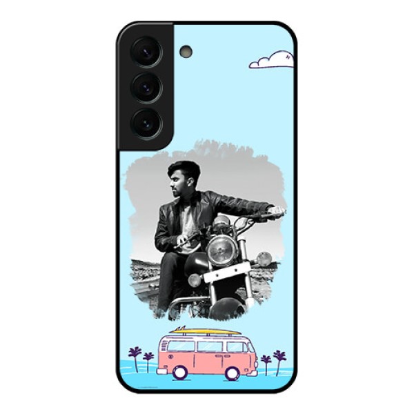 Galaxy S22 Plus 5G Photo Printing on Glass Case - Travel & Adventure Design Galaxy S22 Plus 5G Photo Printing on Glass Case - Travel & Adventure Design