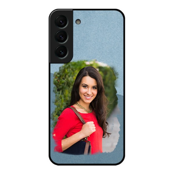Galaxy S22 Plus 5G Custom Glass Mobile Case - Grunge Line Art Design