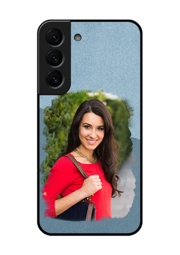 Galaxy S22 Plus 5G Custom Glass Mobile Case - Grunge Line Art Design