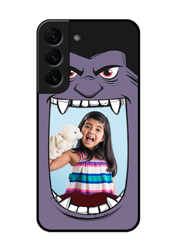 Galaxy S22 Plus 5G Custom Glass Phone Case - Angry Monster Design