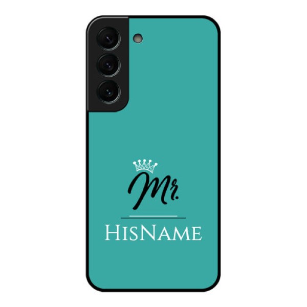 Galaxy S22 Plus 5G Custom Glass Phone Case Mr with Name