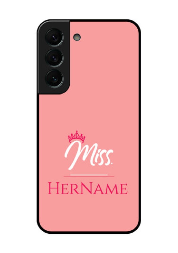 Galaxy S22 Plus 5G Custom Glass Phone Case Mrs with Name