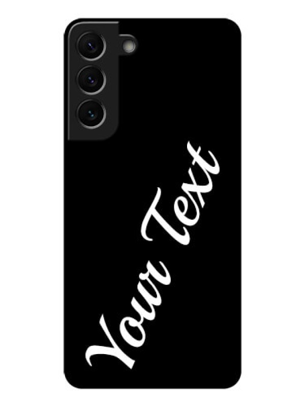 Custom Galaxy S22 Plus 5G Custom Glass Mobile Cover with Your Name