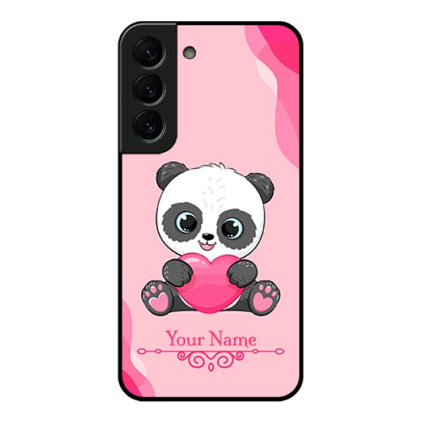 Galaxy S22 Plus 5G Custom Glass Mobile Case - Cute Panda Design