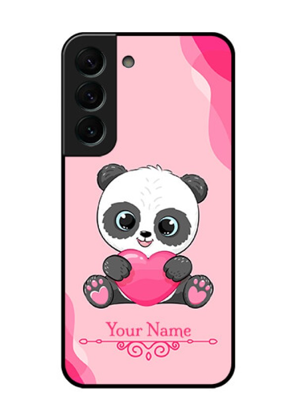 Galaxy S22 Plus 5G Custom Glass Mobile Case - Cute Panda Design