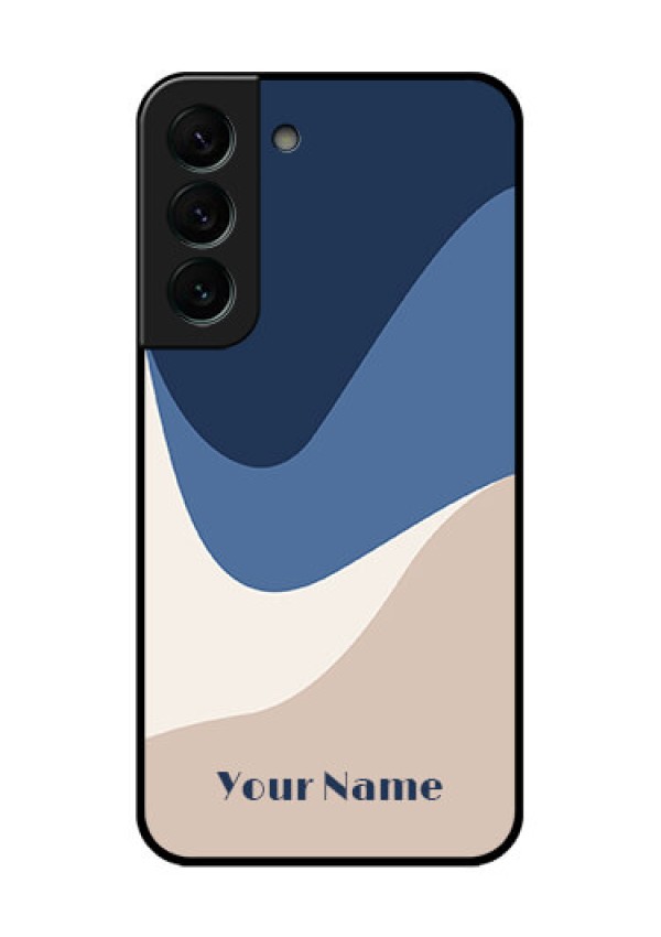 Galaxy S22 Plus 5G Custom Glass Phone Case - Abstract Drip Art Design