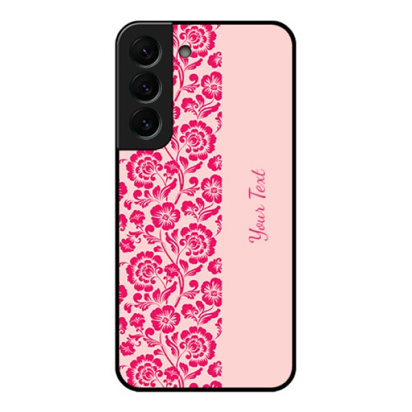 Galaxy S22 Plus 5G Custom Glass Phone Case - Attractive Floral Pattern Design Galaxy S22 Plus 5G Custom Glass Phone Case - Attractive Floral Pattern Design