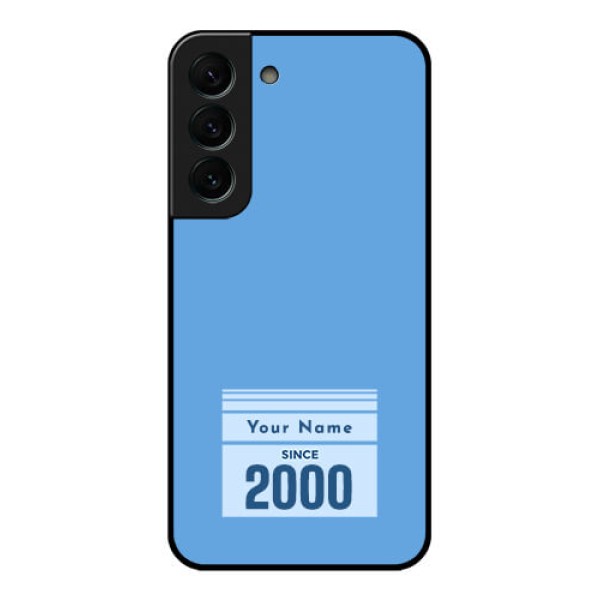 Galaxy S22 Plus 5G Custom Glass Mobile Case - Custom Year of birth Design Galaxy S22 Plus 5G Custom Glass Mobile Case - Custom Year of birth Design