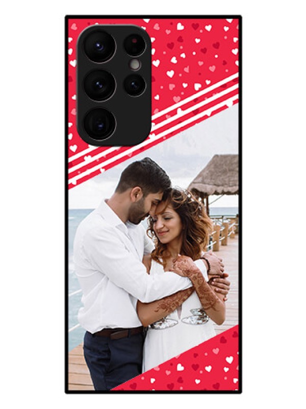 Custom Galaxy S22 Ultra 5G Custom Glass Mobile Case - Valentines Gift Design