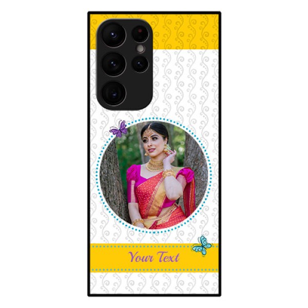 Galaxy S22 Ultra 5G Custom Glass Mobile Case - Girls Premium Case Design