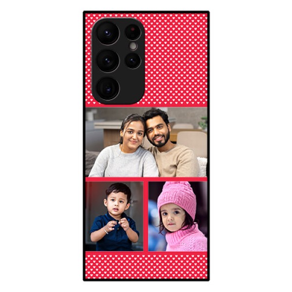 Galaxy S22 Ultra 5G Personalized Glass Phone Case - Bulk Pic Upload Design Galaxy S22 Ultra 5G Personalized Glass Phone Case - Bulk Pic Upload Design