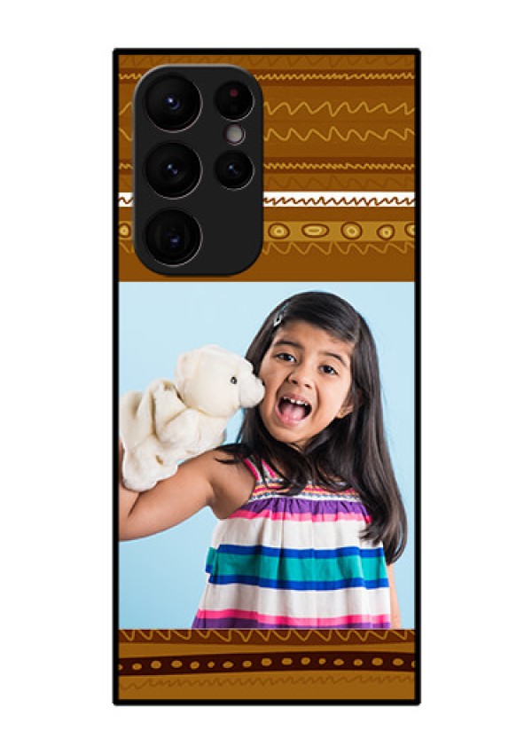 Galaxy S22 Ultra 5G Custom Glass Phone Case - Friends Picture Upload Design