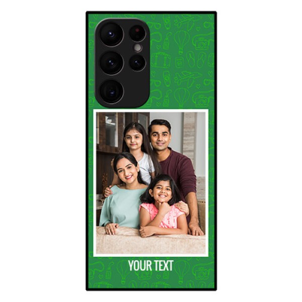 Galaxy S22 Ultra 5G Personalized Glass Phone Case - Picture Upload Design