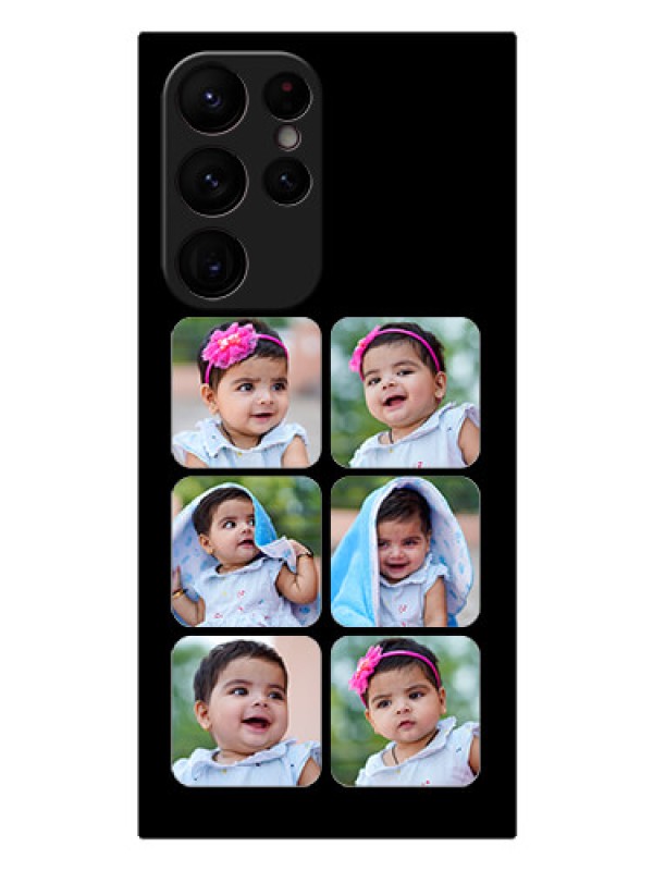 Custom Galaxy S22 Ultra 5G Photo Printing on Glass Case - Multiple Pictures Design