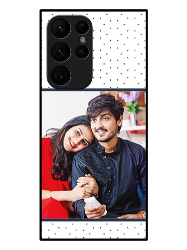 Custom Galaxy S22 Ultra 5G Personalized Glass Phone Case - Premium Dot Design