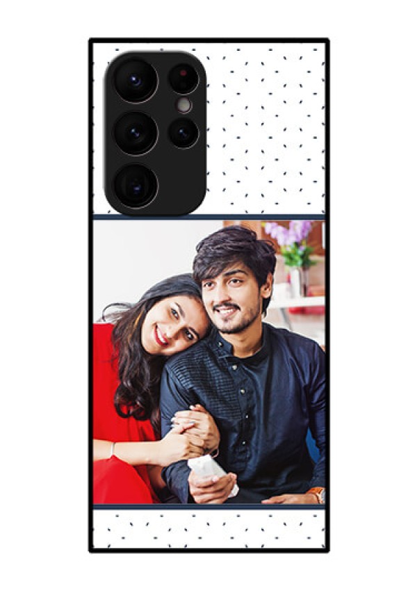 Galaxy S22 Ultra 5G Personalized Glass Phone Case - Premium Dot Design