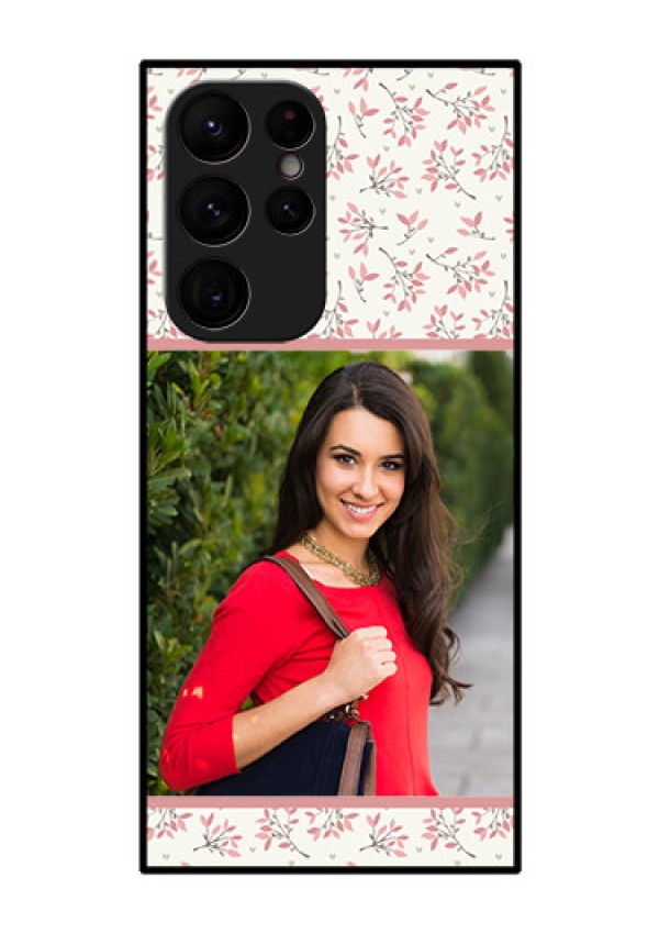 Galaxy S22 Ultra 5G Custom Glass Phone Case - Premium Floral Design