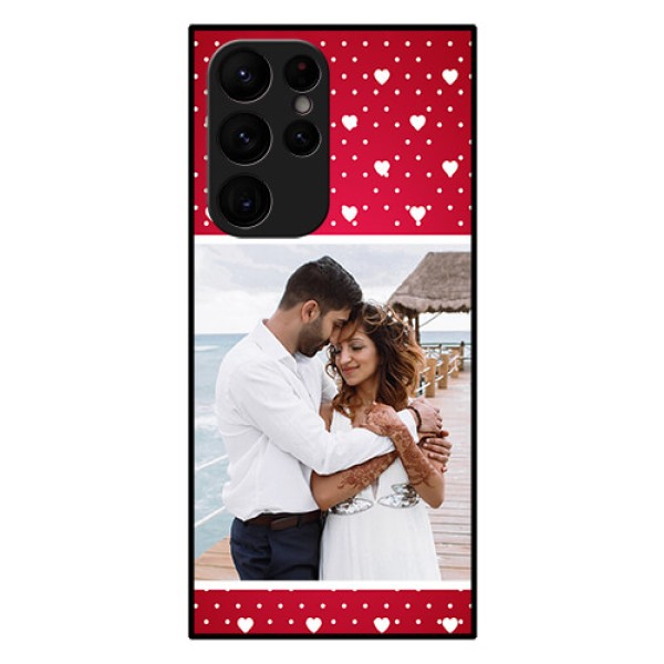 Galaxy S22 Ultra 5G Photo Printing on Glass Case - Hearts Mobile Case Design Galaxy S22 Ultra 5G Photo Printing on Glass Case - Hearts Mobile Case Design