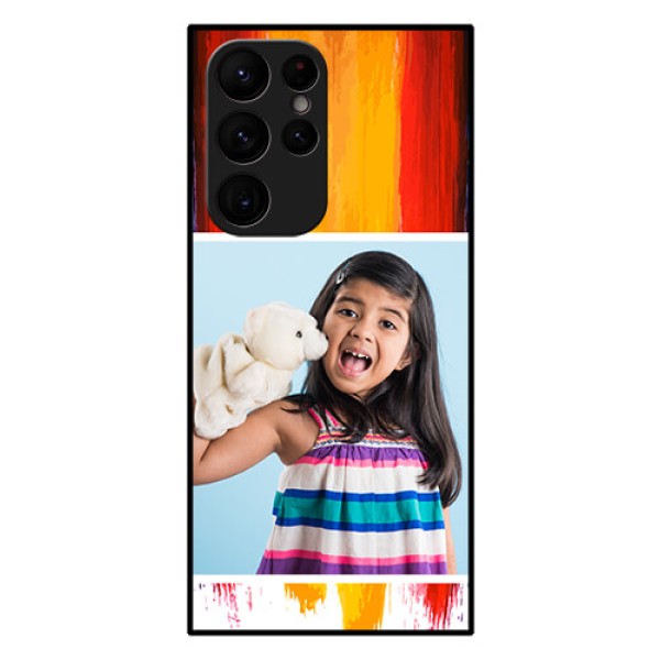 Galaxy S22 Ultra 5G Personalized Glass Phone Case - Multi Color Design