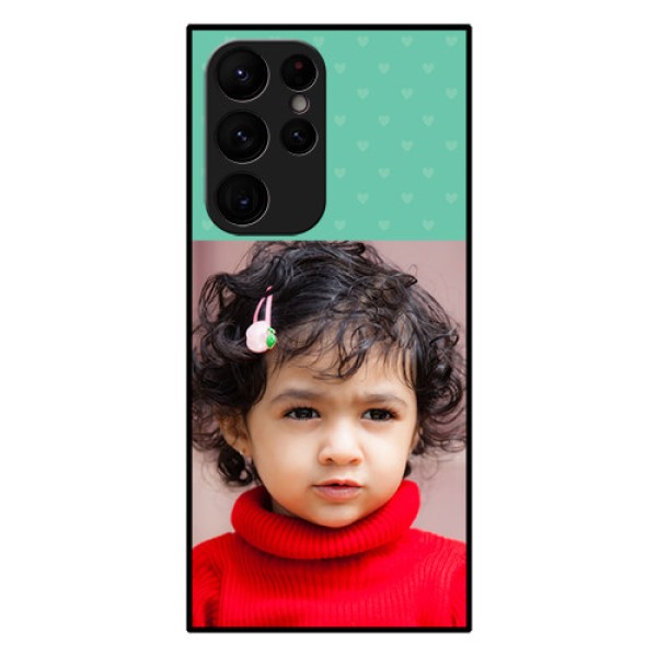 Galaxy S22 Ultra 5G Custom Glass Phone Case - Lovers Picture Design