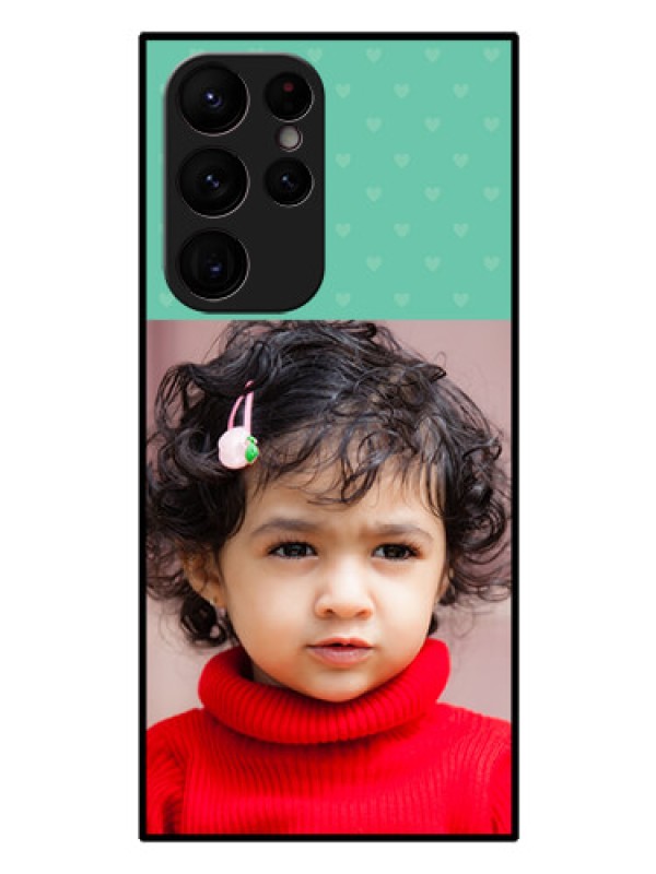 Custom Galaxy S22 Ultra 5G Custom Glass Phone Case - Lovers Picture Design