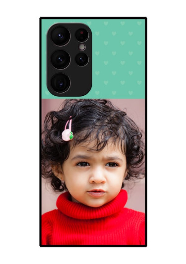 Galaxy S22 Ultra 5G Custom Glass Phone Case - Lovers Picture Design