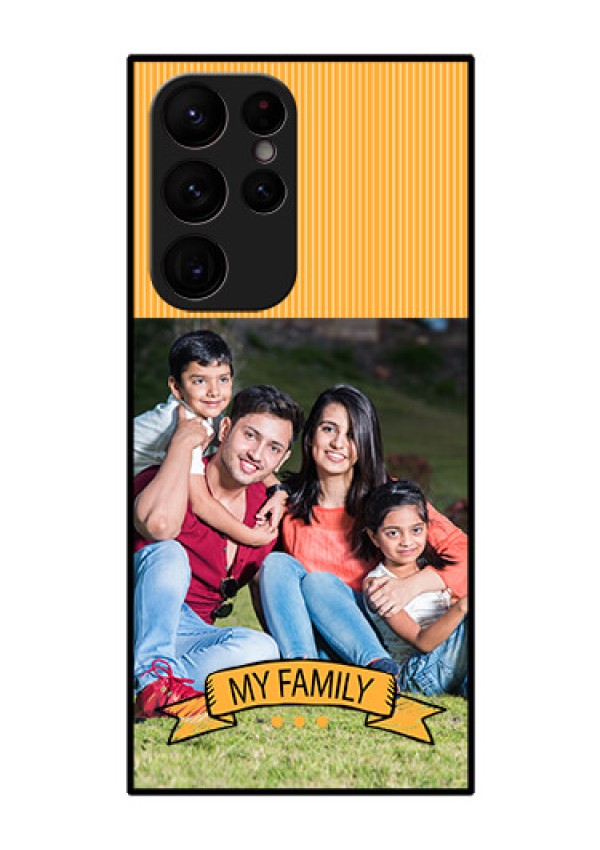 Galaxy S22 Ultra 5G Custom Glass Phone Case - My Family Design