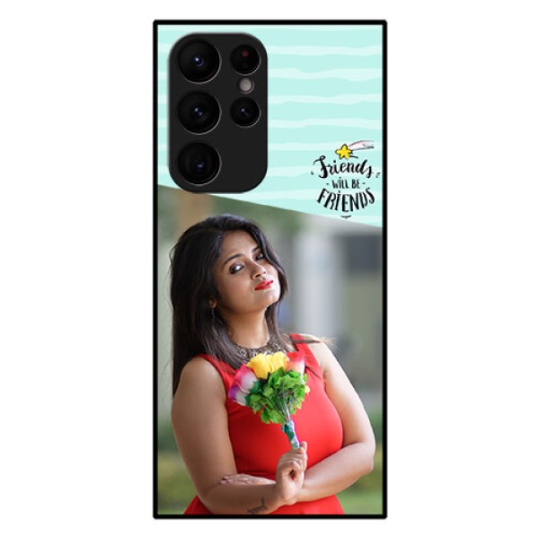 Galaxy S22 Ultra 5G Custom Glass Phone Case - Friends Picture Icon Design Galaxy S22 Ultra 5G Custom Glass Phone Case - Friends Picture Icon Design