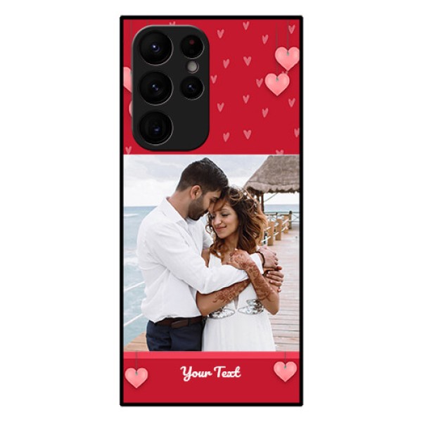 Galaxy S22 Ultra 5G Custom Glass Phone Case - Valentines Day Design