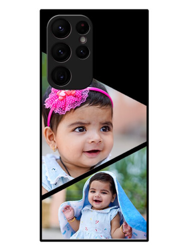 Custom Galaxy S22 Ultra 5G Custom Glass Phone Case - Semi Cut Design