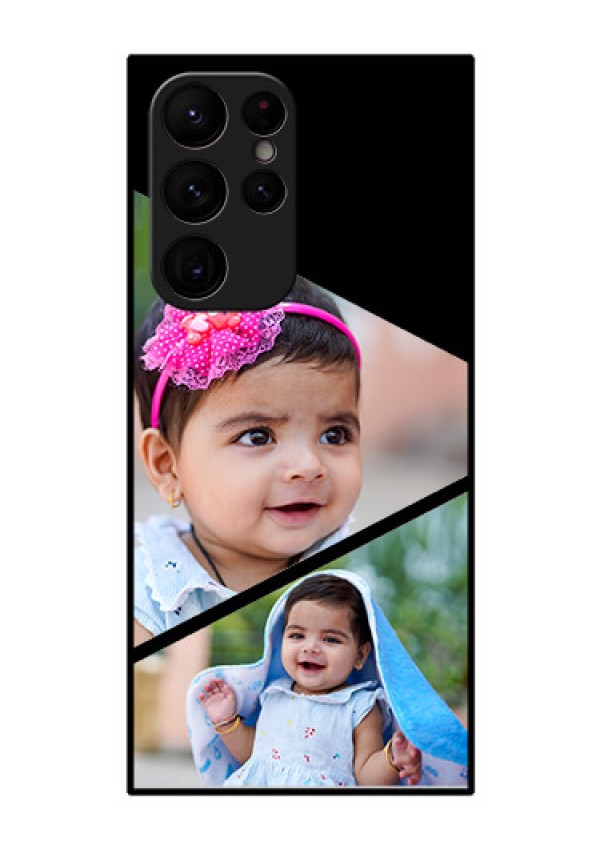 Galaxy S22 Ultra 5G Custom Glass Phone Case - Semi Cut Design