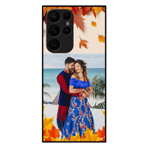 Galaxy S22 Ultra 5G Photo Printing on Glass Case - Autumn Maple Leaves Design Galaxy S22 Ultra 5G Photo Printing on Glass Case - Autumn Maple Leaves Design
