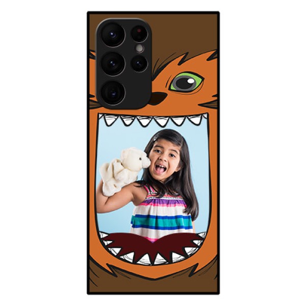 Galaxy S22 Ultra 5G Photo Printing on Glass Case - Owl Monster Back Case Design Galaxy S22 Ultra 5G Photo Printing on Glass Case - Owl Monster Back Case Design