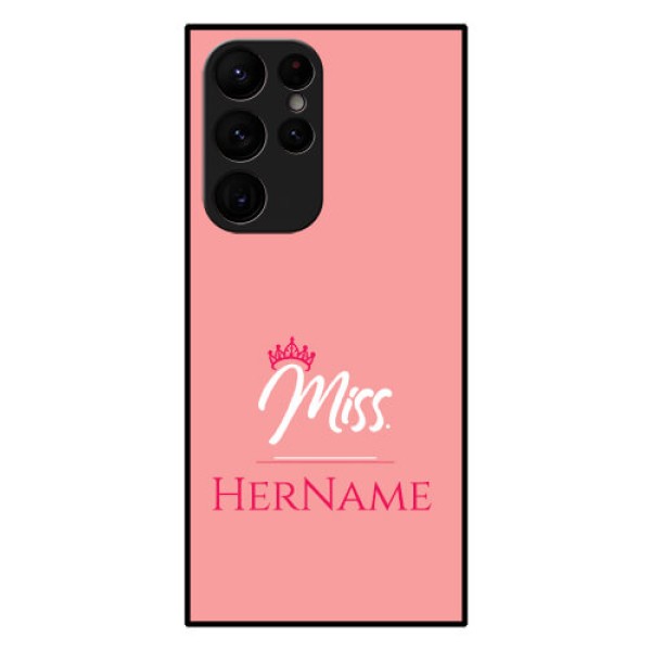 Galaxy S22 Ultra 5G Custom Glass Phone Case Mrs with Name