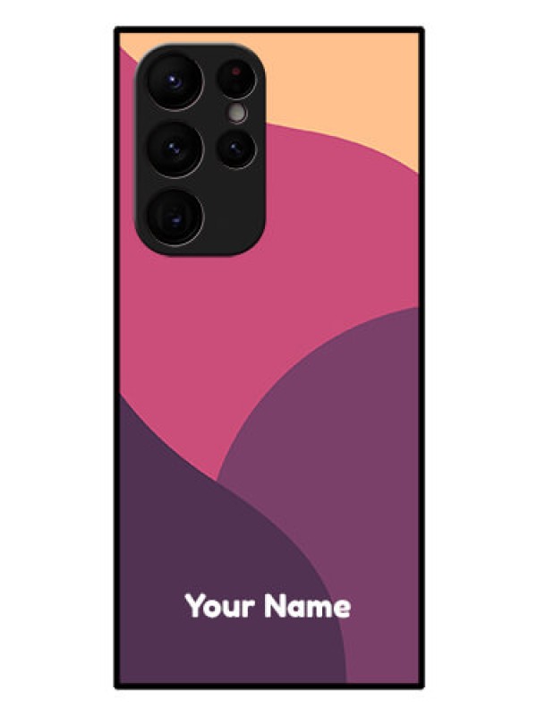 Custom Galaxy S22 Ultra 5G Custom Glass Phone Case - Mixed Multi-colour abstract art Design