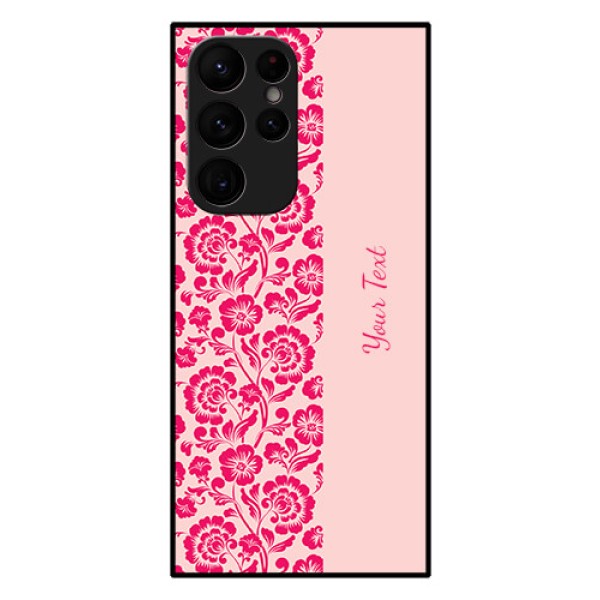 Galaxy S22 Ultra 5G Custom Glass Phone Case - Attractive Floral Pattern Design Galaxy S22 Ultra 5G Custom Glass Phone Case - Attractive Floral Pattern Design